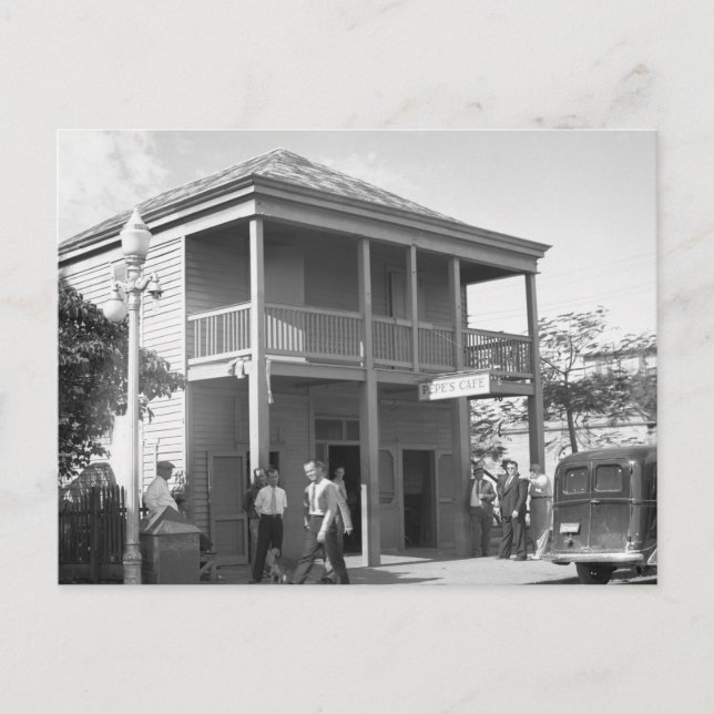 Pepe's Cafe, 1938 Postcard (Front)