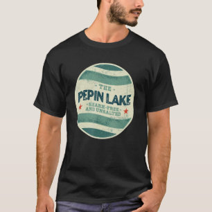 Pepin Lake Shark Free and Unsalted Camping Wiscons T-Shirt