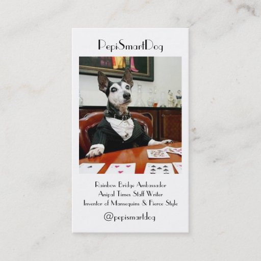 Customizable PepiSmartDog Business Cards (5)