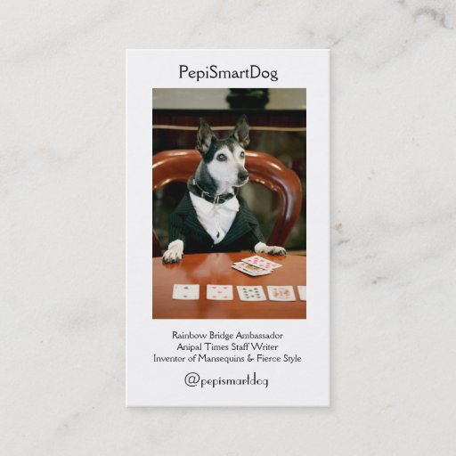 Customizable PepiSmartDog Business Cards (6)