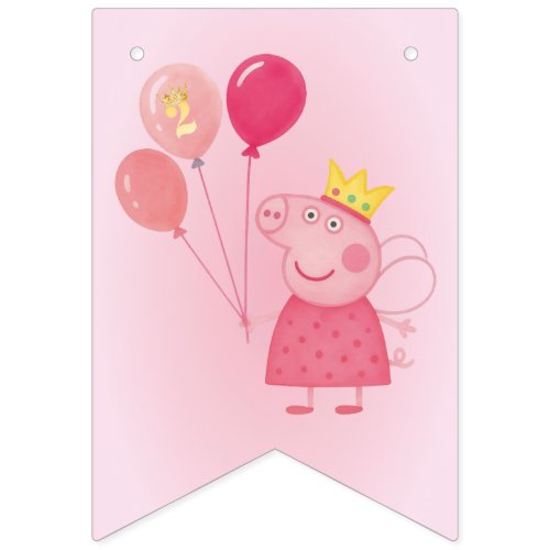 Peppa pig bunting flags