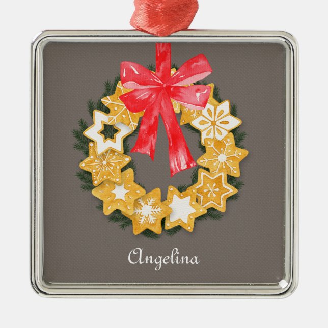 Pepparkakor Christmas Metal Ornament (Front)