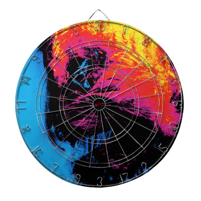 pepper and plastic silenced dart board (Front)