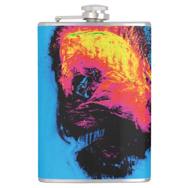 pepper and plastic silenced flask (Front)