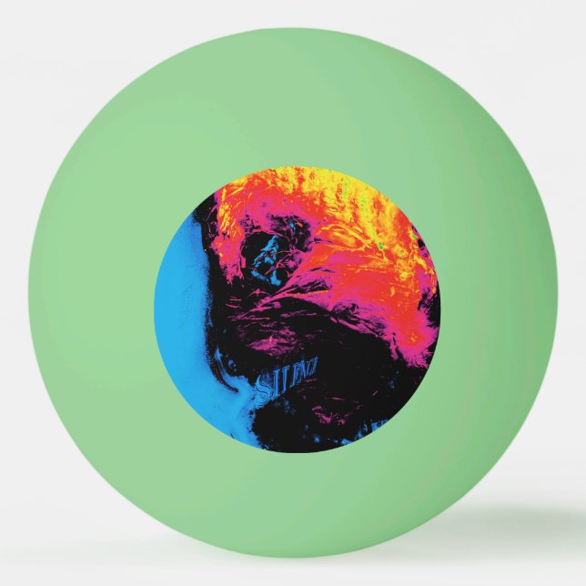 pepper and plastic silenced ping pong ball (Front)