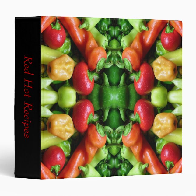 Pepper as Art - Spicy Abstract Binder (Front/Spine)