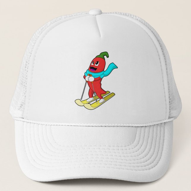 Pepper as Skier with Ski Trucker Hat (Front)