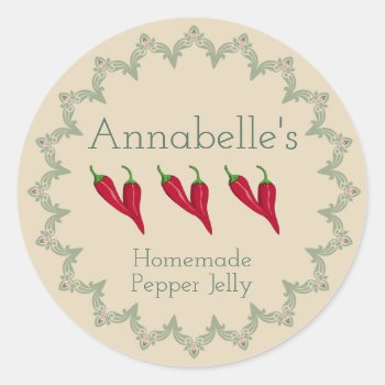 Pepper Jelly Label by GardenGuerilla at Zazzle