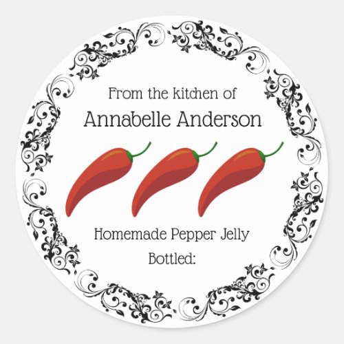 Pepper Jelly Label Personalize