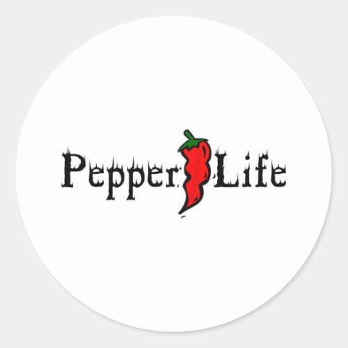 Pepper Life Classic Round Sticker