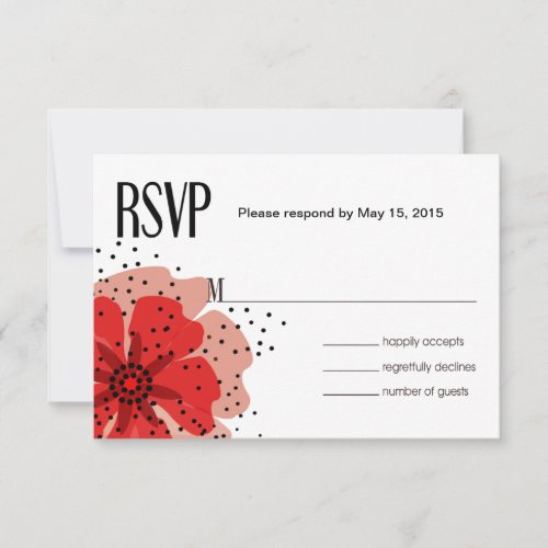 Pepper Poppies RSVP red