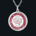 Pepper Salt Love Not Cancelled Personalize  Silver Plated Necklace<br><div class="desc">My Pepper To Your Salt Love Necklace is interesting for Valentine's Day or just when you want to give something fun and special to the one you love. It says,  Love Is Not Cancelled because You Are The Pepper To My Salt. Personalize it with your names.</div>
