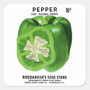 Pepper Seed Packet Label