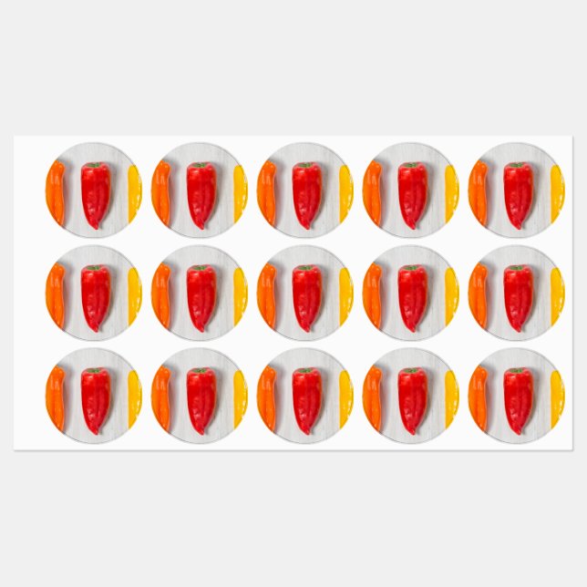 Pepper Still Life Labels (Sheet)