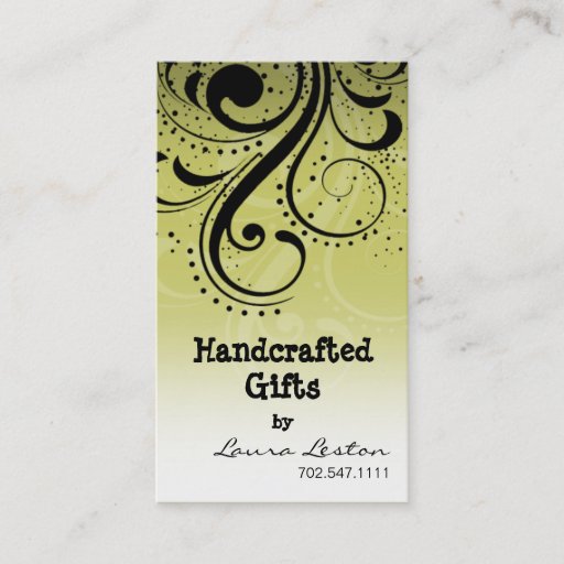 Customizable Pepper Swirl Business Card template