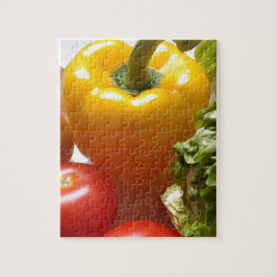 Pepper Tomatoes Vegetables Lettuce Healthy  Food Jigsaw Puzzle