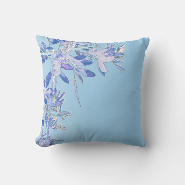 Pepper Tree Flowers Leaves Nature Pillow Cushion (Front)