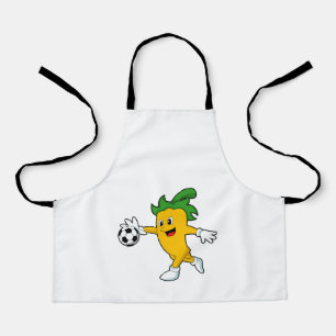 Pepper Vegan as Soccer player with Soccer.PNG Apron