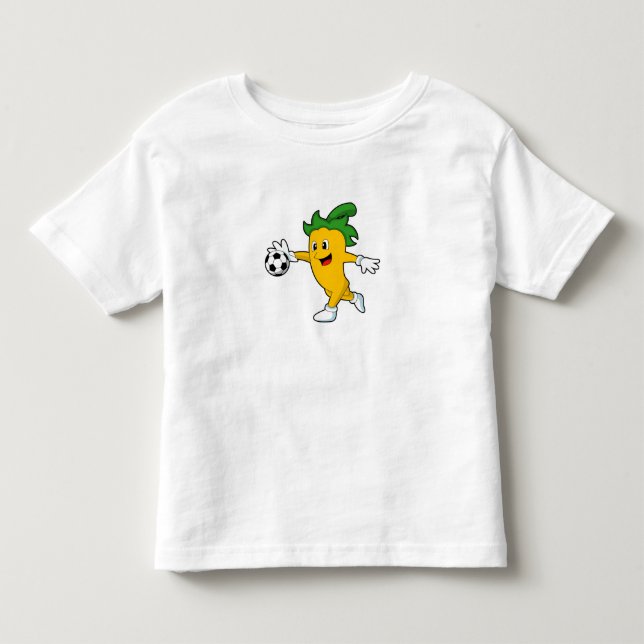 Pepper Vegan as Soccer player with Soccer.PNG Toddler T-shirt (Front)