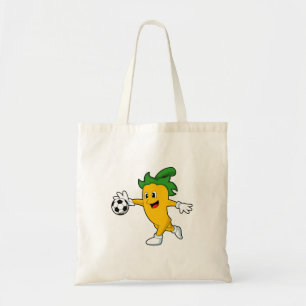 Pepper Vegan as Soccer player with Soccer.PNG Tote Bag