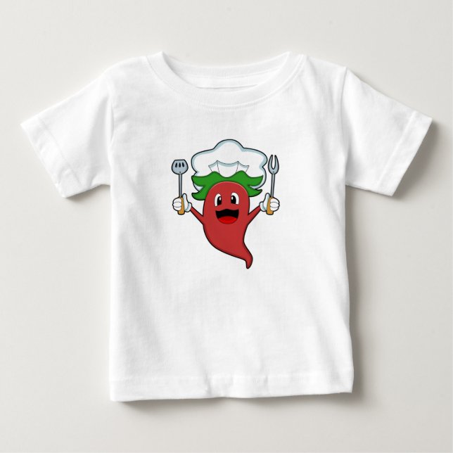 Pepper Vegan Cook Baby T-Shirt (Front)