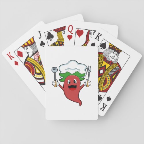 Pepper Vegan Cook Poker Cards
