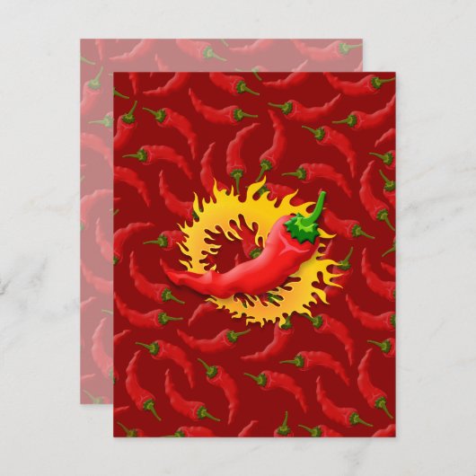 Pepper with flame (Front/Back)