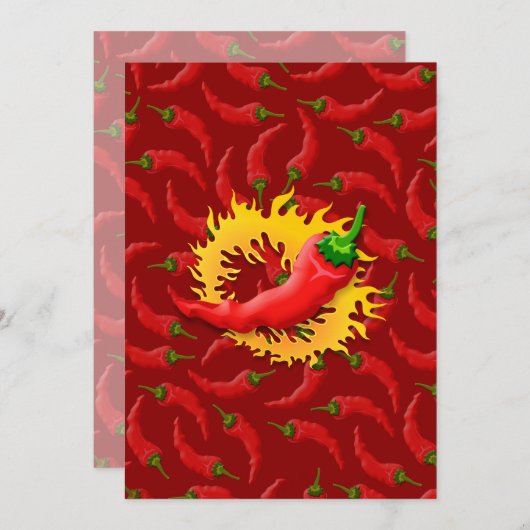 Pepper with flame (Front/Back)