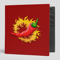 Pepper with flame 3 ring binder