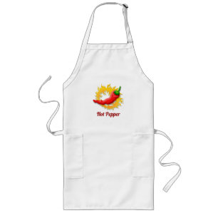 Pepper with Flame Apron