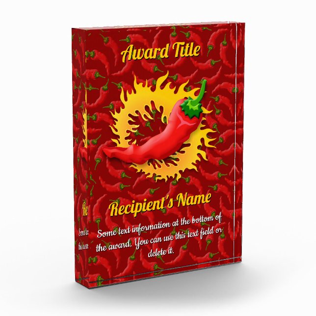 Pepper with Flame Award (Left)