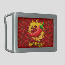 Pepper with Flame Belt Buckle