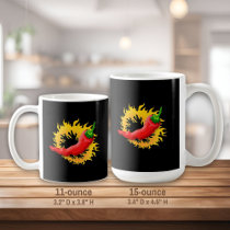 Pepper with flame coffee mug