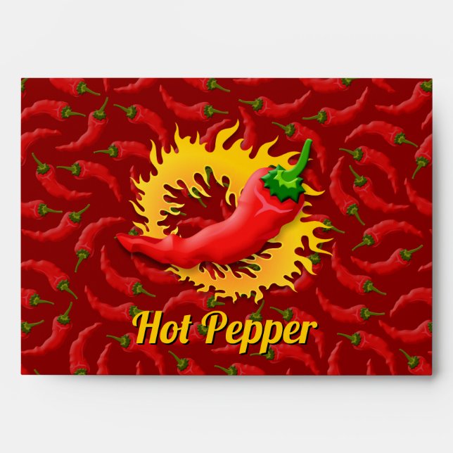 Pepper with Flame Envelope (Front)