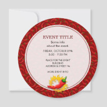 Pepper with flame invitation