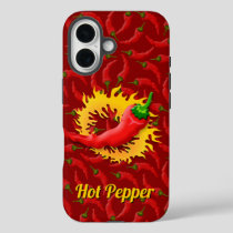 Pepper with Flame iPhone Case