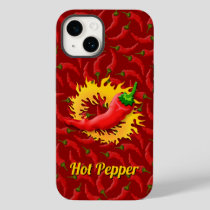 Pepper with Flame iPhone Case