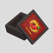 Pepper with Flame Keepsake Box