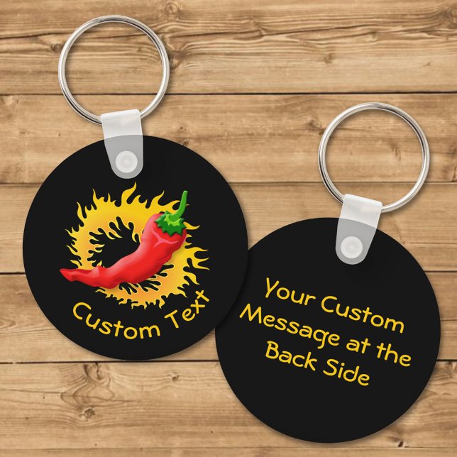 Pepper with Flame Keychain (Creator Uploaded)