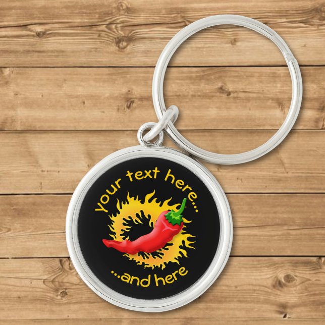 Pepper with flame keychain (Creator Uploaded)