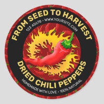 Pepper with Flame Label