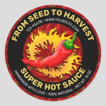 Pepper with Flame Label
