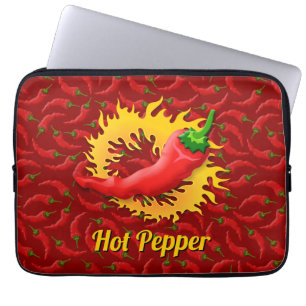 Pepper with Flame Laptop Sleeve