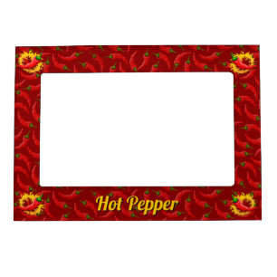 Pepper with Flame Magnetic Frame