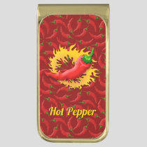 Pepper with Flame Money Clip