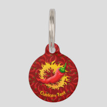 Pepper with Flame Pet ID Tag