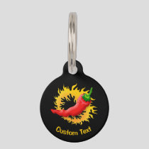 Pepper with Flame Pet ID Tag