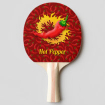 Pepper with Flame Ping-Pong Paddle