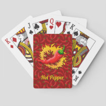 Pepper with Flame Playing Cards