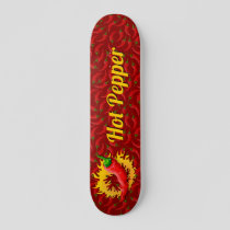 Pepper with Flame Skateboard Deck